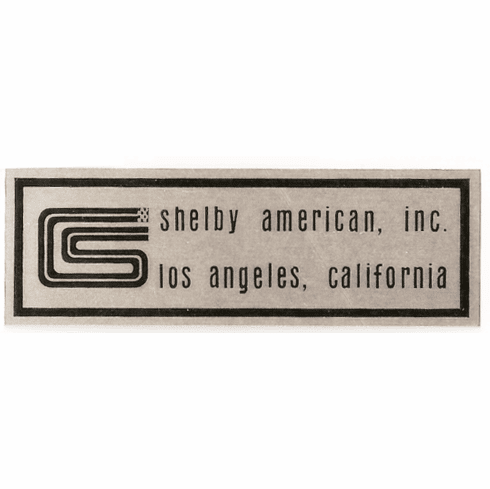 1966 Mustang Shelby Sill Scuff Step Plate Logo Plate - Best on the Market - New